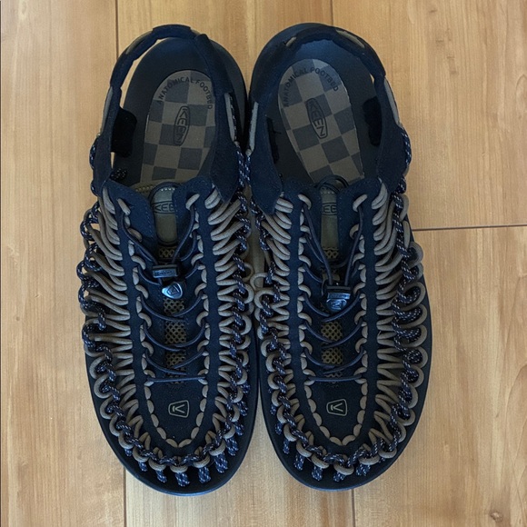 Keen Dark Blue and Brown Woven Sandals